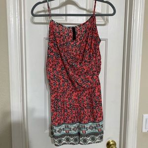 Yahada Medium Romper Coral/Floral
